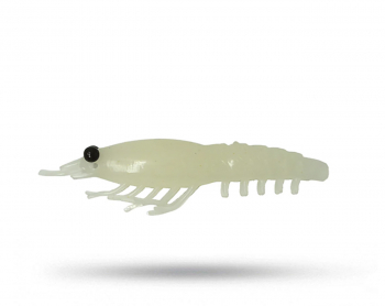 Nikko Soft Shell Shrimp 3' (4-pack) - Glow White